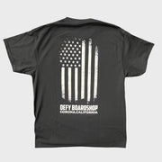 DEFY Flag Black Tee